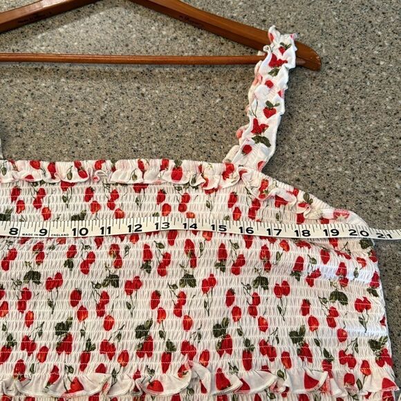 RUE21 Smocked Cherry Print Top *NEW* - Picture 10 of 11